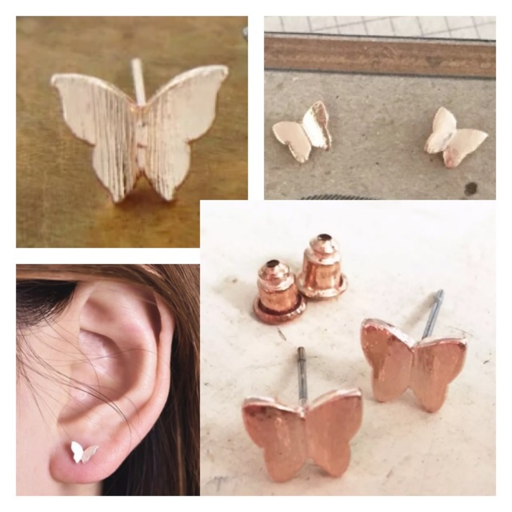 NEW!๐๐๐ฆ๐๐BUTTERFLIES!๐๐๐ฆ๐๐ROSE GOLDEN! - Picture 1 of 8
